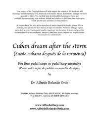 PDF download of "CUBAN DREAM AFTER THE STORM" (for 4 pedal harps)