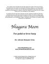 NIAGARA MOON - sheet music • (for Pedal harp or large lever harp) • Intermediate/Advanced