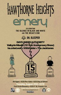 Days Under Authority w/ Hawthorne Heights, Emery, Oh, Sleeper, plus more!