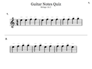 Guitar Notes Quiz - Strings 1 & 2
