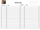 Guitar Lesson Log Sheet