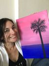 SOLD to Mookie! Original Painting - LA Sunset 