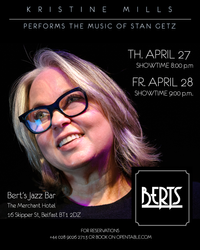 Kristine Mills with the Bert's Jazz Bar Trio