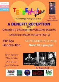 Tenderloin Pride 2nd Annual gala a fundraiser for Compton's Transgender Cultural District VIP TICKETS