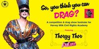 Kippy Marks plays "So You Think You Can Drag" a fundraiser for Harvey Milk Academy