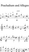 Kreisler Praeludium & Allegro for solo guitar (score)