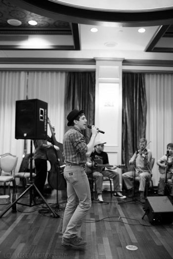 Tyler calling square dances at the 2015 Appalachian Studies Conference. Photo by Lou Murrey.
