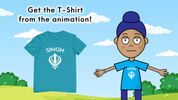Singh Khanda T-Shirt (We Sing Waheguru Animation)