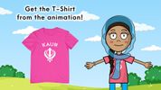 Kaur Khanda T-Shirt (We Sing Waheguru Animation)