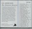 Blue Mountain Memories: CD