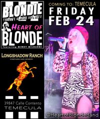 BLONDIE TRIBUTE COMES TO TEMECULA!