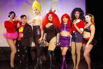 The cast of the We The Heroes Ball 2018 CT (from left to right): Kiki Lucia, Akira, Hazel Tart, Mia E Z'Lay, Hazel Berry, Robin Fierce, and Kendall Marie

