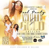 WHITE AND GOLD POOL PARTY