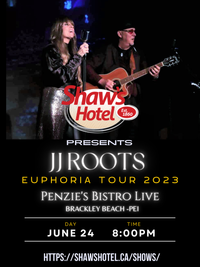  JJ ROOTS Returns to Historic Shaw's Hotel Penzie's Live Stage!