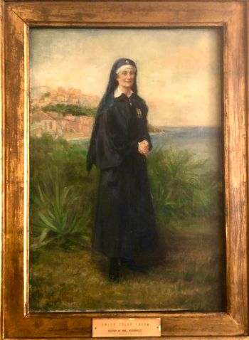 Emily Roosevet - Edith' Sister - In France as a Nurse in WWI - Located at the top of the stairs second floor.
