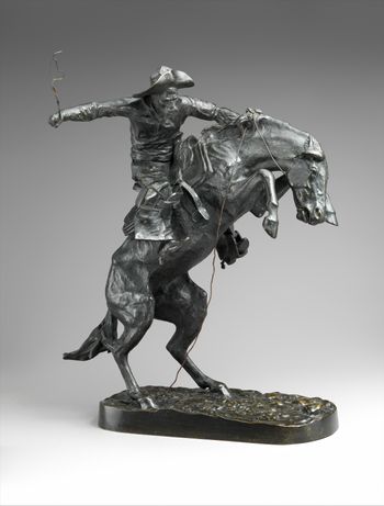 Frederick Remington "Bronco Buster" - Gift from the Rough Riders
