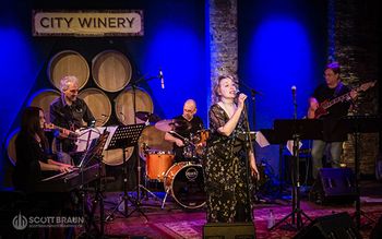 Diane and the band at the City Winery
