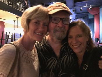 Debra Griner, Folk hero Tom Paxton and me after Tom's show,  Asheville, NC  2017
