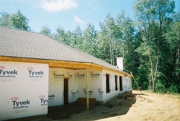 Roof over kennel area
