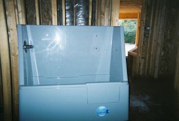 dog bath in laundry room to be hooked up to plumbing
