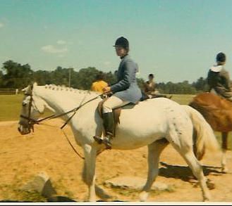 At a local horse show with my Appaloosa
