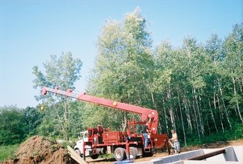 preparing to set the 2nd beam
