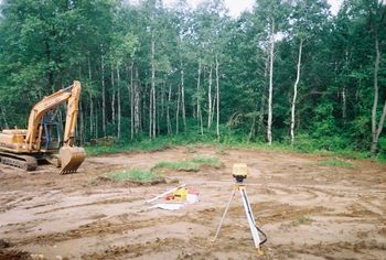 stripping topsoil
