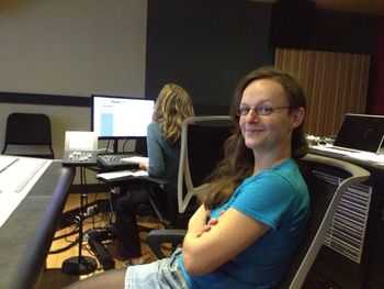 in the studio with Dea, Berklee Spain
