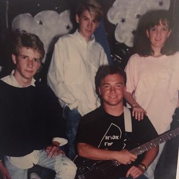 my first band at the age of 13, the Young Agents
