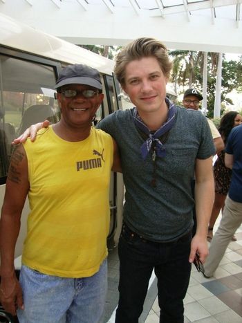 With Taylor Hanson.
