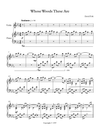 Sheet Music - Whose Woods These Are - Piano and Violin