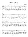 Sheet Music - A Time for Peace - Solo Piano