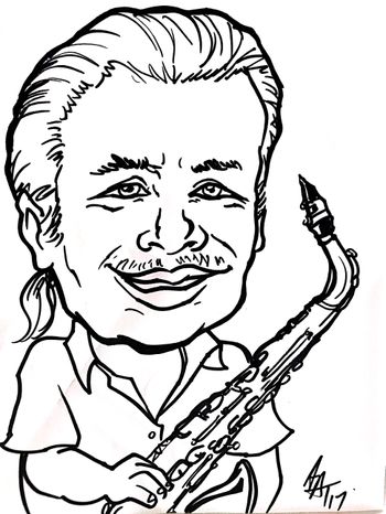 SaxMajor caricature
