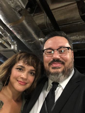 With Norah Jones at the ACL Hall of Fame New Year's Special (December 31, 2018).
