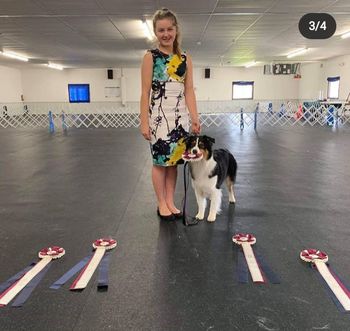 Ayla and Rhea winning Best Junior Handler all five days of the show!
