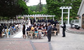 Wedding ceremony Vines Garden Loganville GA
