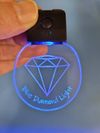 Blue Diamond Light Keychain