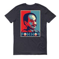 "FOH HOF" (F*CK OUTTA HERE HALL OF FAME) TEE IN NAVY BLUE