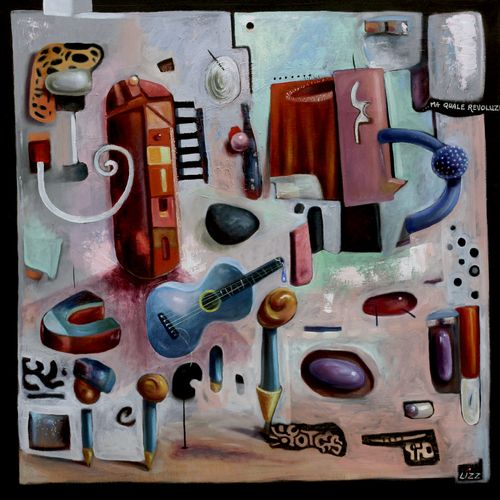 Elisabeth Geel - Revolution in the Toolbox - oil on canvas -24 x 24 in