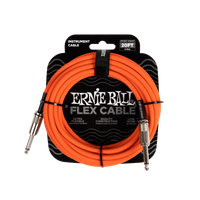 Ernie Ball Orange Flex Instrument Cable Straight/Straight 20ft (Free Shipping) 