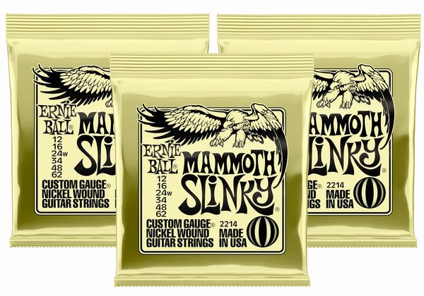 Ernie Ball Mammoth Slinky Strings (12-62)