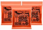 3 Packs of Ernie Ball 2215 Skinny Top Heavy Bottom Electric Guitar Strings (10-52)