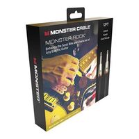 Monster Rock Pro Audio Instrument Guitar Cable 12ft Gold Straight to Straight