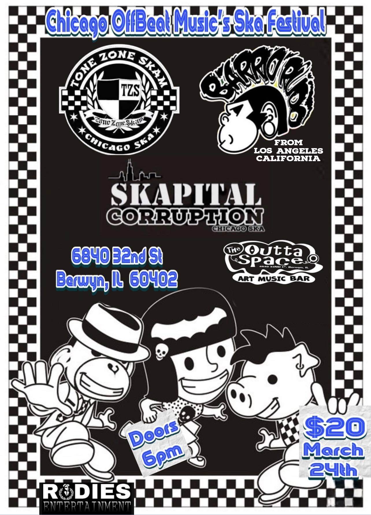 Chicago Offbeat Music Ska Festival featuring Tone Zone Skam