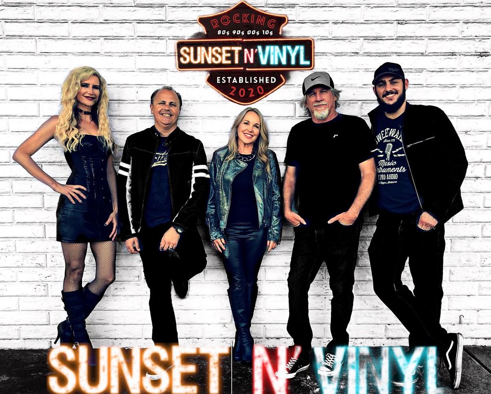 Sunset N' Vinyl is the Party Rock Band from Orange County. We cover high energy hits from the 80s, 90s