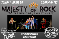 MAJESTY OF ROCK - TRIBUTE TO JOURNEY & STYX- The Twisted Fork - Port Charlotte, FL