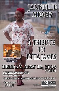 Jannelle Means: A Tribute to Etta James - Back By Popular Demand
