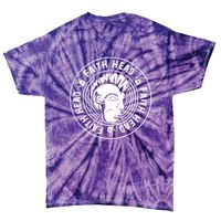 Faith Head Purple Tie-Dye Logo T-Shirts