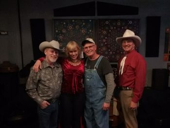 Kenny Sears, Sue, Joe Spivey, Ranger Doug, backstage 3rd and Lindsley
