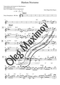 Denis Solee - Harlem Nocturne Saxophone Transcription